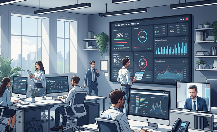 Modern BackOffice Solution Illustration